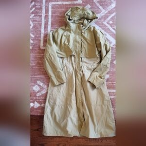 a new day Beige Green Water-Resistant Coat, Size Small